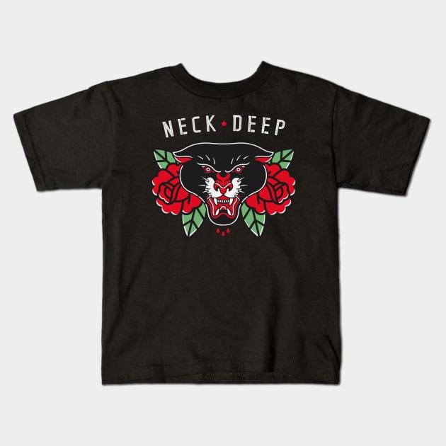 Neck Deep Kids T-Shirt by LOSTANAW